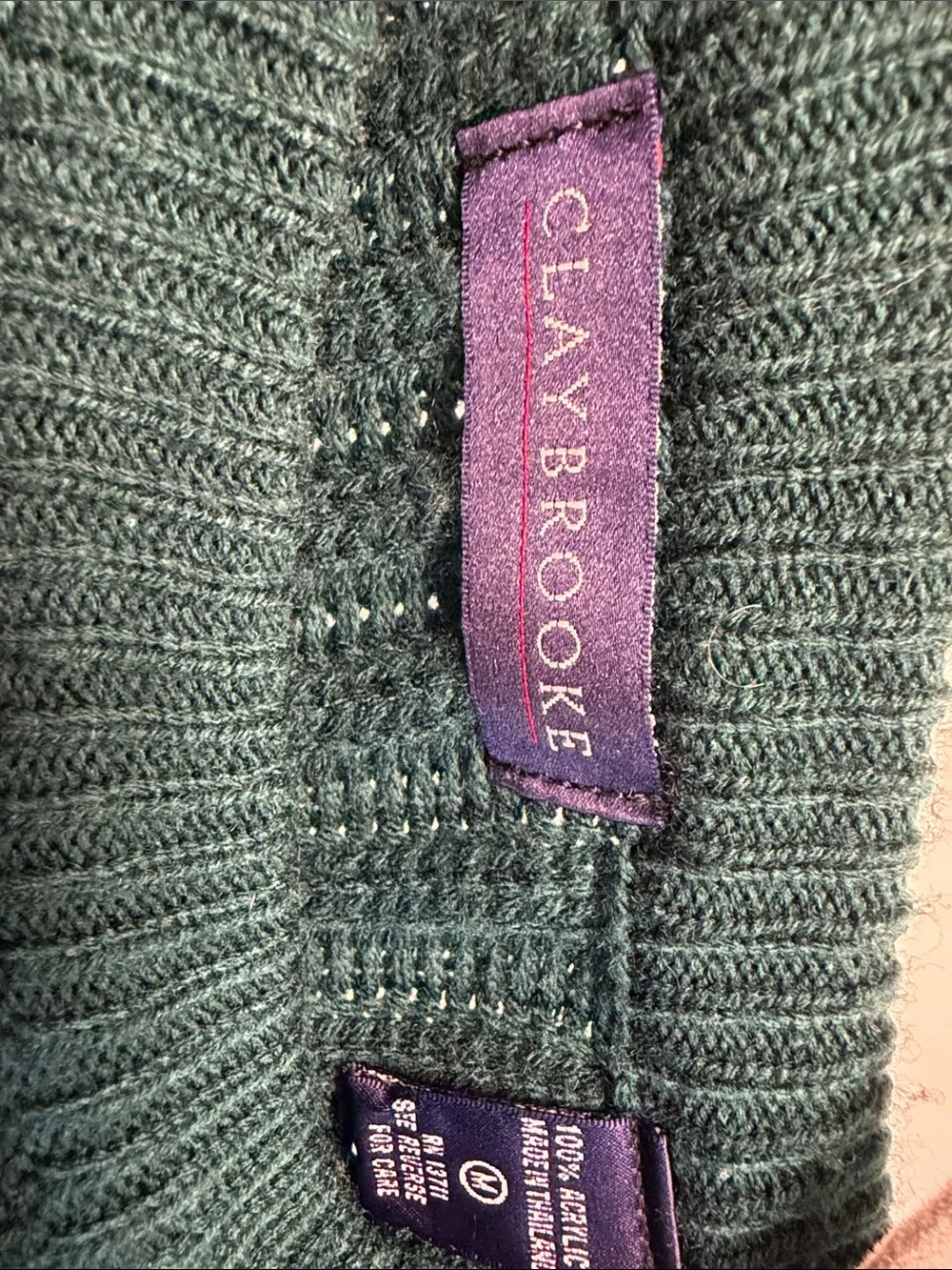 Claybrooke Men's Crewneck Sweater in Dark Green